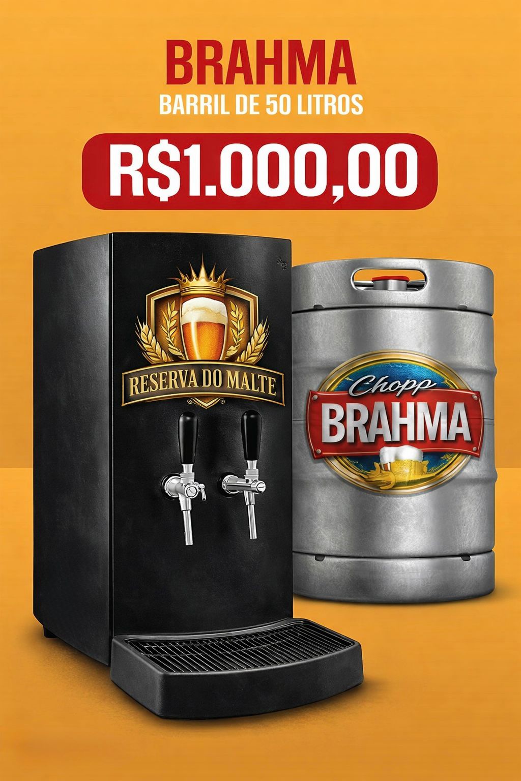 Barril Brahma 50L