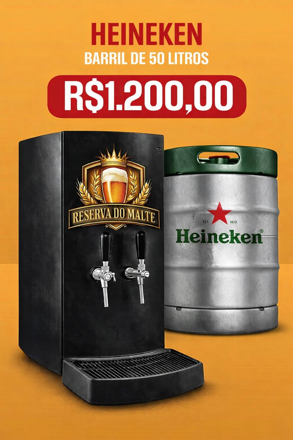 Barril Heineken 50L